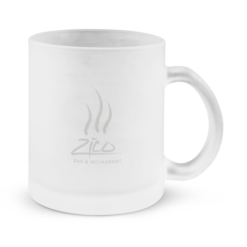 European style 300ml round glass coffee mug