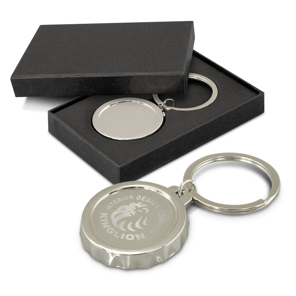 bottle cap shaped key ring