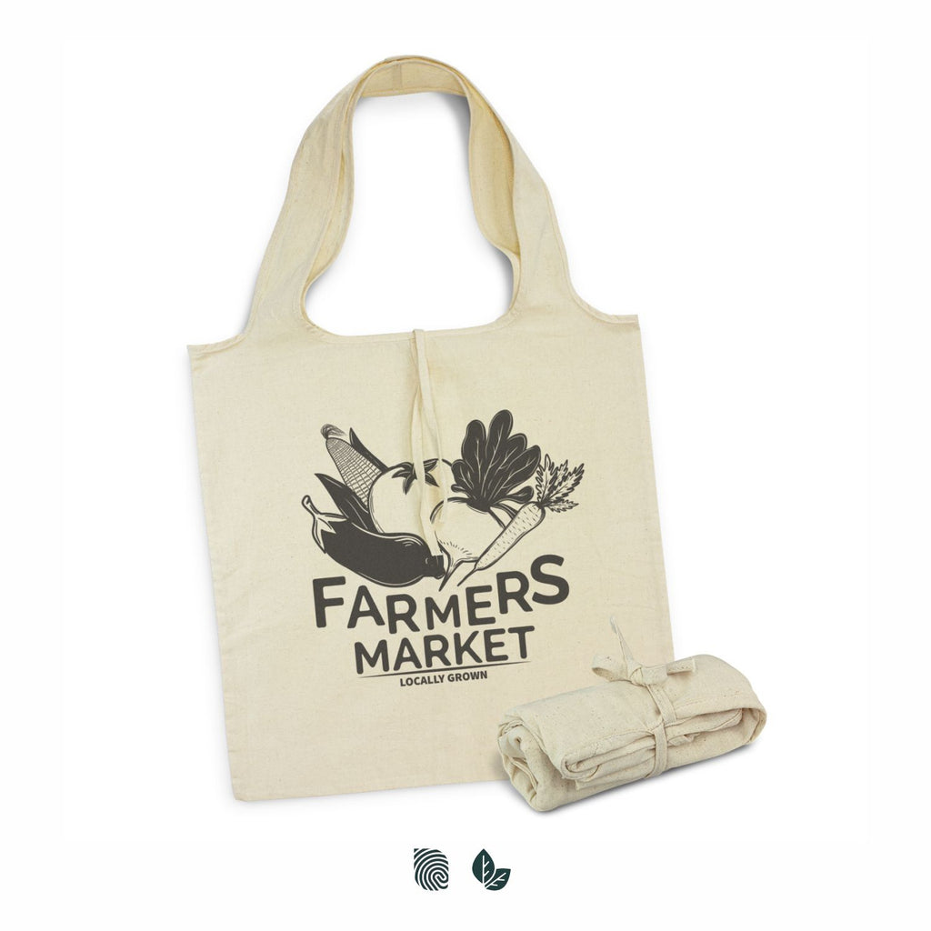Compact reusable tote bag