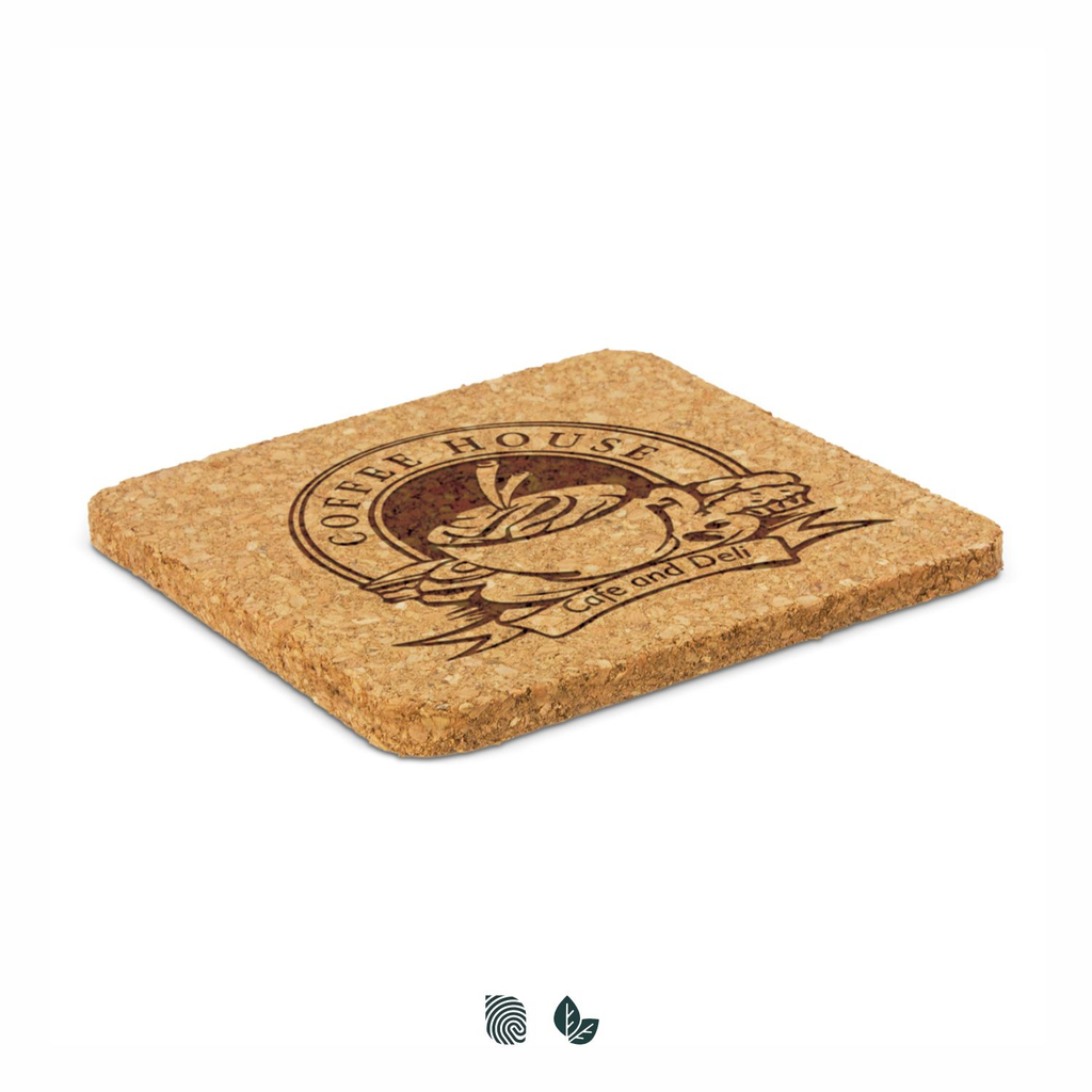 Stylish Natural Cork Coaster - Square