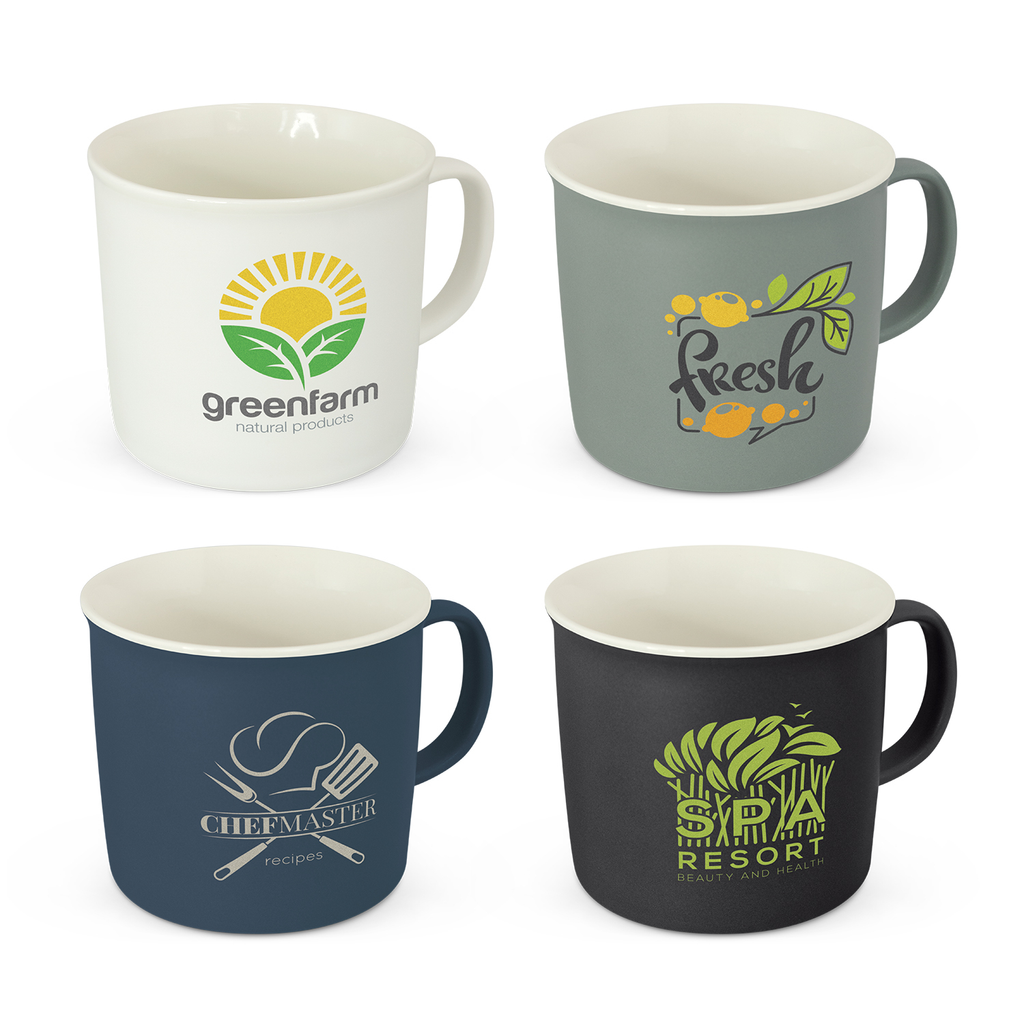 round 330ml porcelain coffee mug
