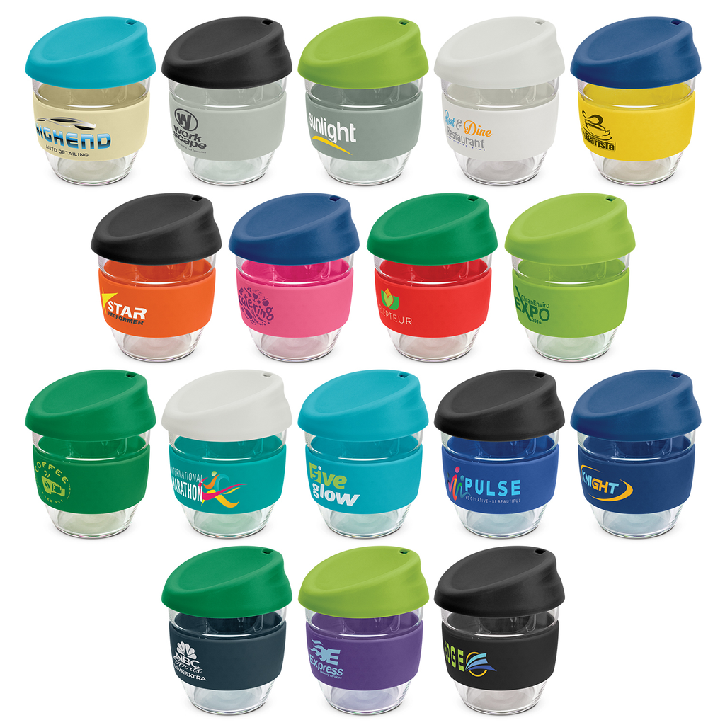 Elegant 250ml reusable borosilicate glass coffee cup
