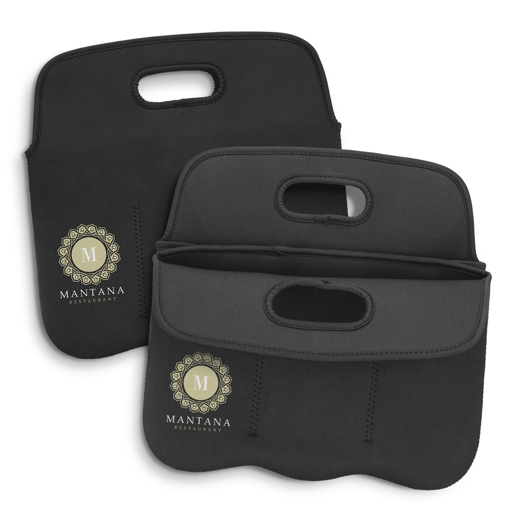 smart black stitched carry bag