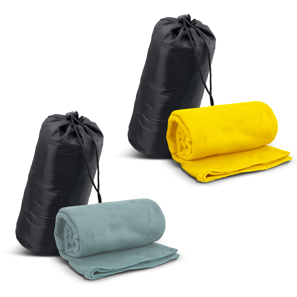 1200mm x 1500mm soft fleecy blanket in carry bag