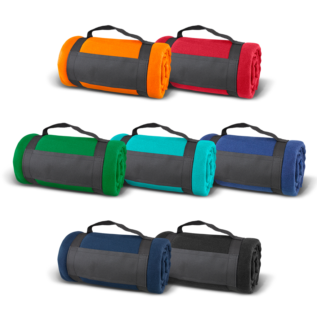 1200mm x 1500mm soft fleecy blanket with strap
