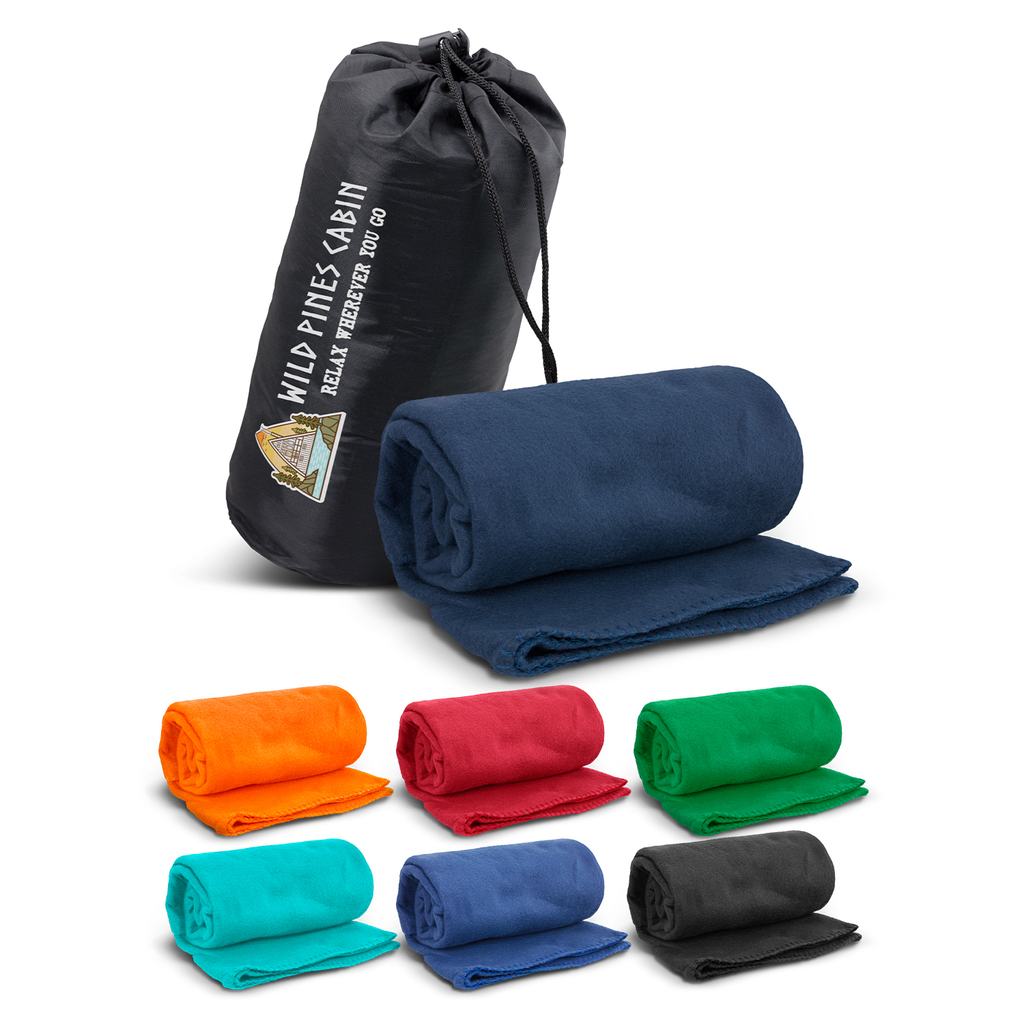1200mm x 1500mm soft fleecy blanket in carry bag