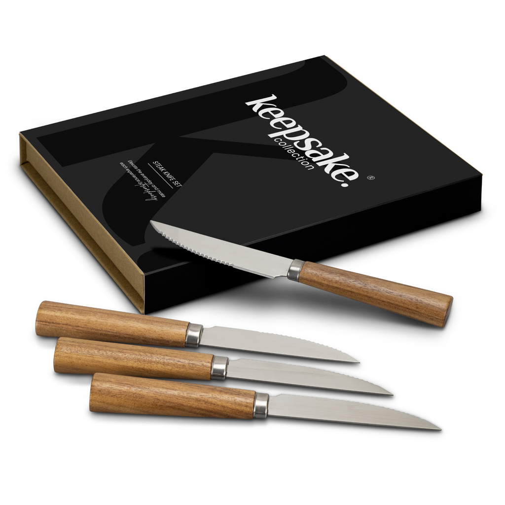 Premium set of four steak knives