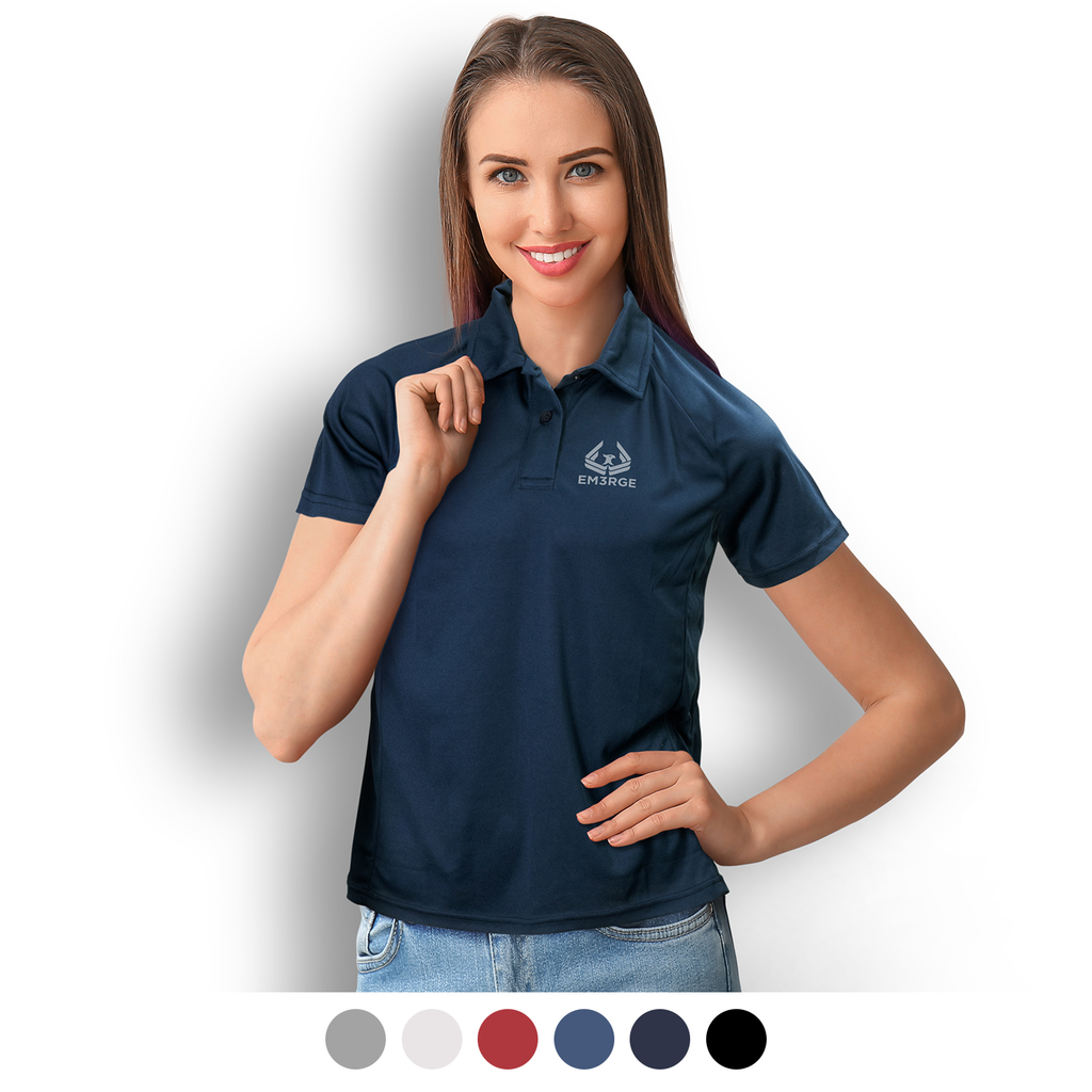 Breathable 180gsm pique knit fabric Women's Polo