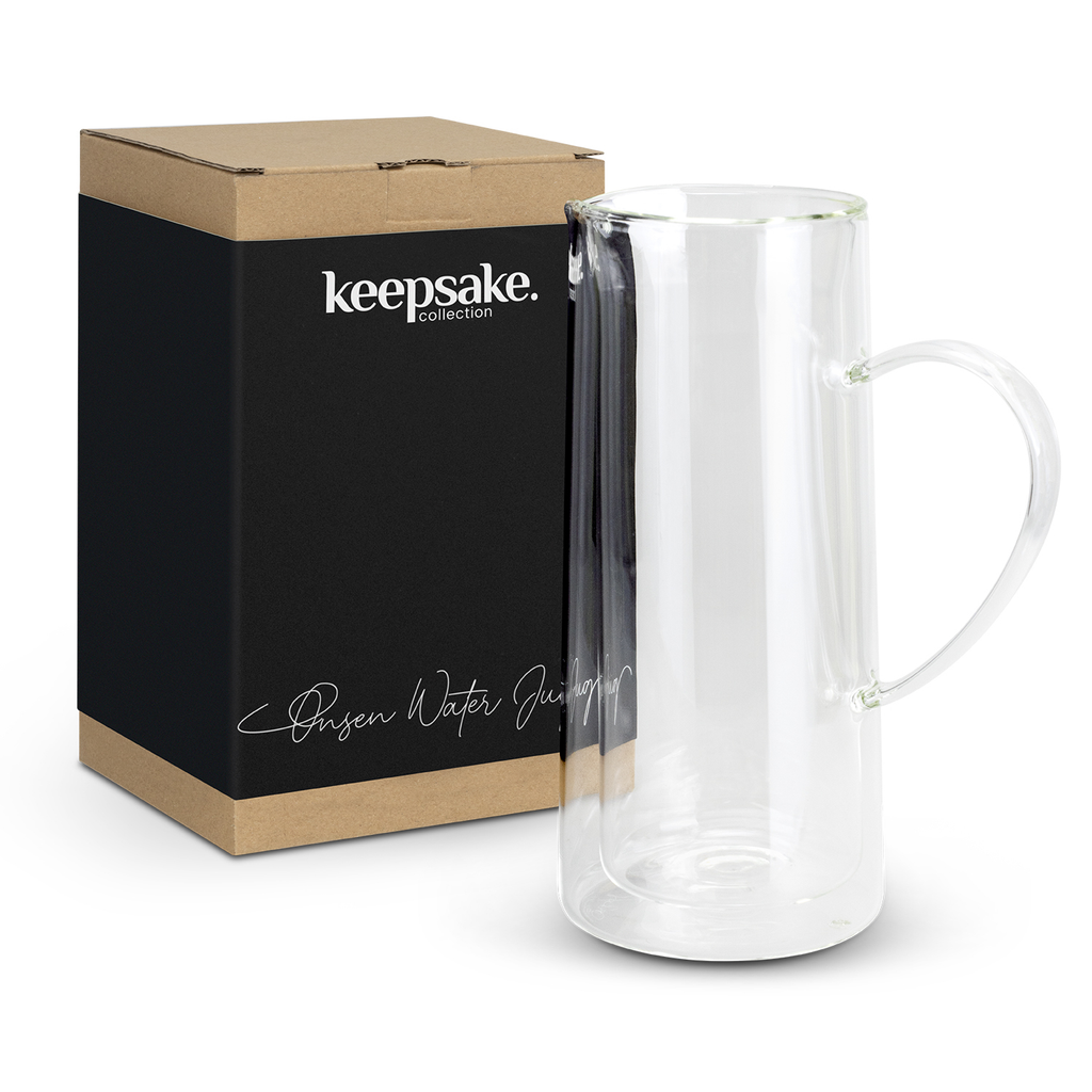 Timeless 730ml double wall borosilicate glass water jug