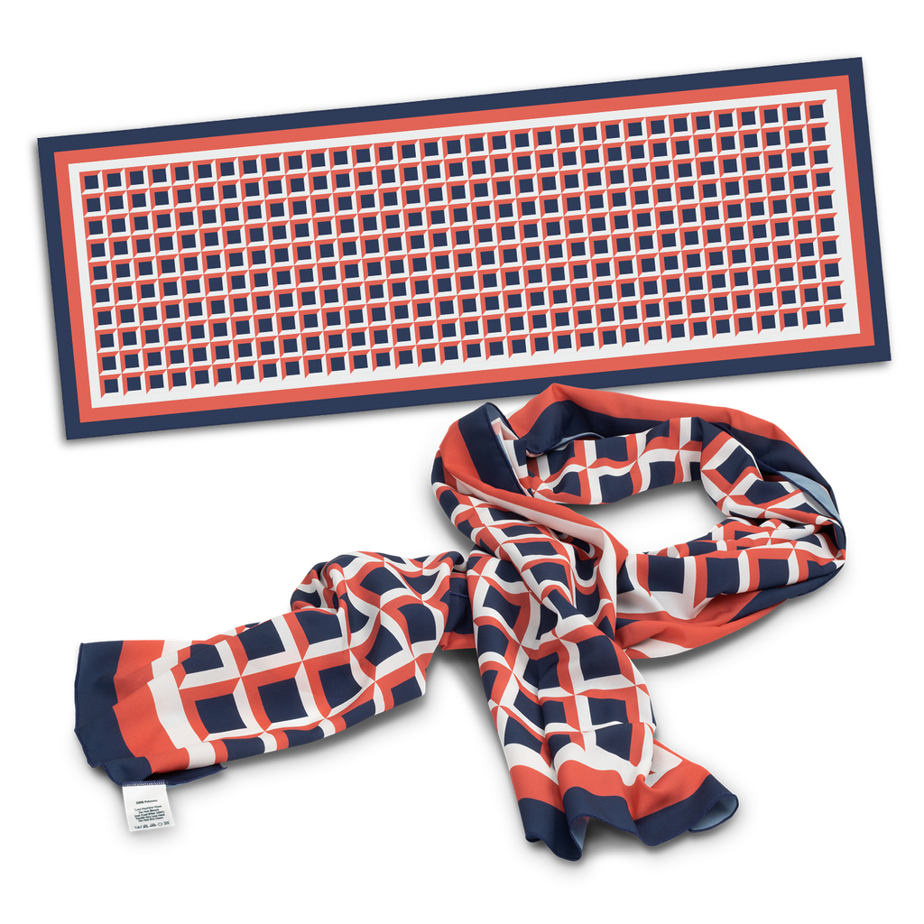 70gsm crepe fabric rectangular scarf