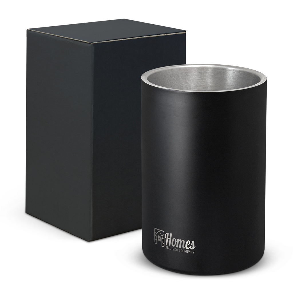 Design-inspired, double wall stainless steel cooler