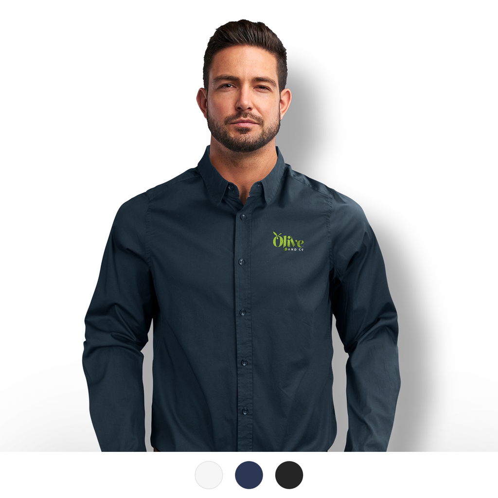 Lightweight 120gsm fabric Men's Poplin Shirt