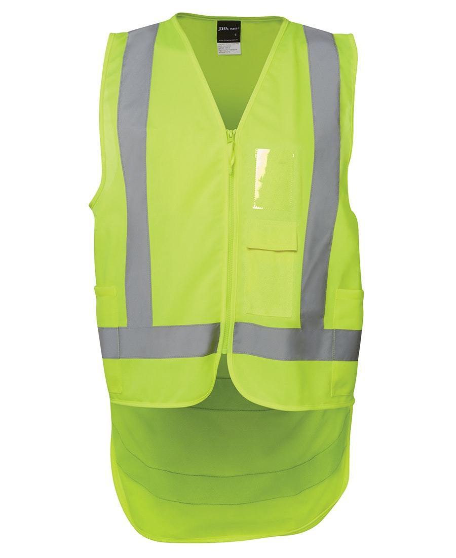 Hi Vis Zip Drop Tail H Pattern (D+N) Vest - New Age Promotions