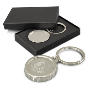 bottle cap shaped key ring