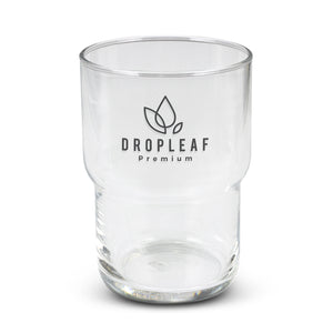 Art-deco inspired 460ml glass tumbler