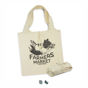 Compact reusable tote bag