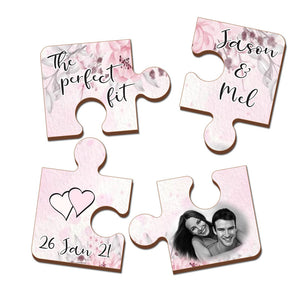 Eco MDF 4 Piece Puzzle Coasters