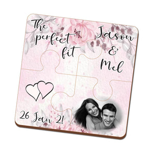 Eco MDF 4 Piece Puzzle Coasters