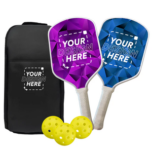 Custom Logo Pickleball Paddle Set – Carbon Fibre + UTS Finish