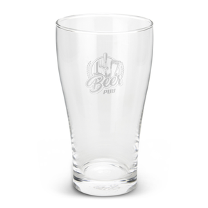 Traditional styled conical 425ml beer glass