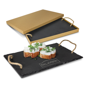 300mm x 200mm Deluxe natural slate serving board
