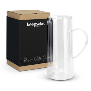 Timeless 730ml double wall borosilicate glass water jug