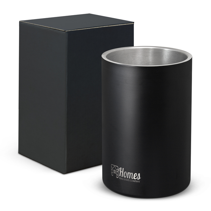 Design-inspired, double wall stainless steel cooler