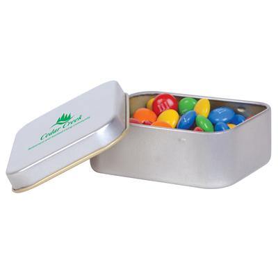 M&M's in Silver Rectangular Tin