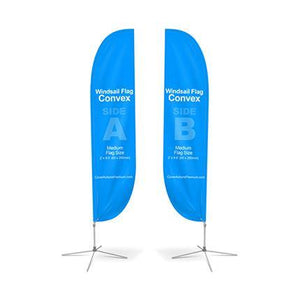Medium(70.4*300cm) Convex Feather Banners - New Age Promotions