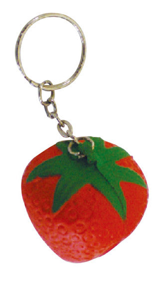 STRESS STRAWBERRY KEY RING